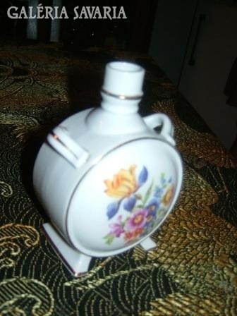 Very nice, old drasche water bottle, flower motif