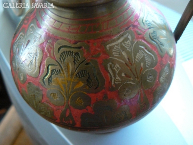 Indian painted brass spout