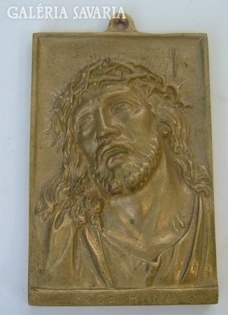 Jesus portrait - copper wall picture fcce homo
