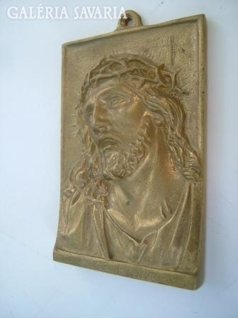 Jesus portrait - copper wall picture fcce homo