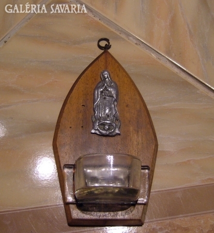 Antique wall holy water holder