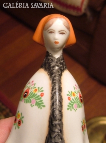 Aquincum porcelain. Woman in folk costume.