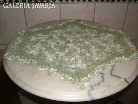 Hand crocheted green - large - tablecloth - tablecloth