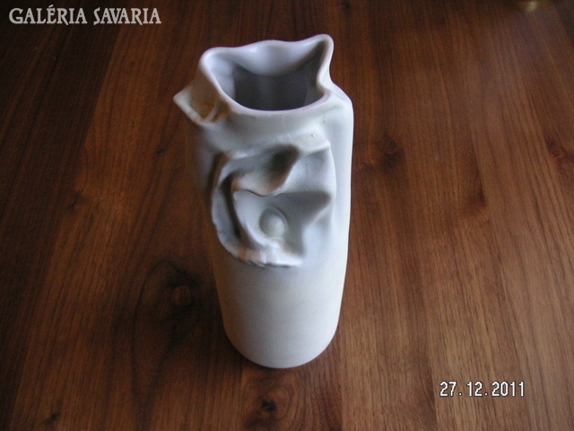 Hollóházi modern , művészi  , porcelán   váza , Bakó  - Hetey..... R.  RITKA  !!