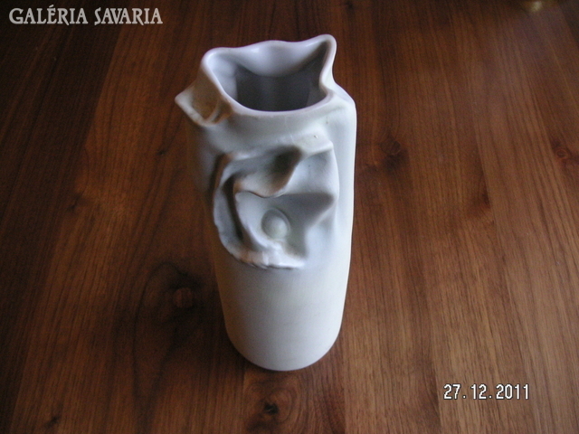 Hollóházi modern, artistic, porcelain vase, báko - hetey..... R. Rare !!