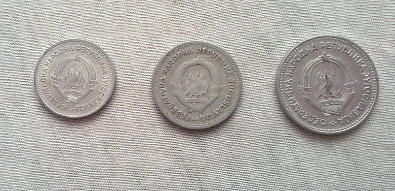1953 as 1,2,5 aluminium Dínár! 