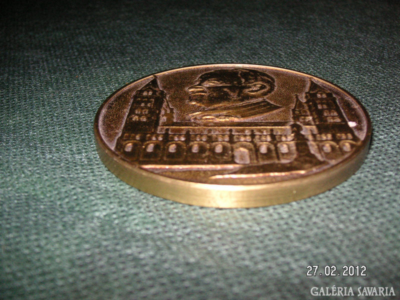 Commemorative medal for the Pope's visit to Pécs, 70 x 6 mm
