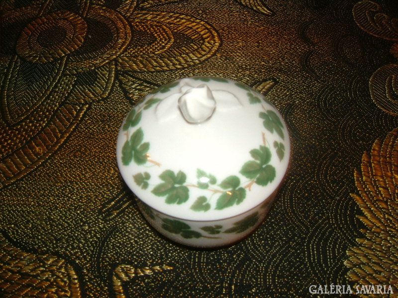 Hutschenreuther sugar bowl with grape leaf pattern