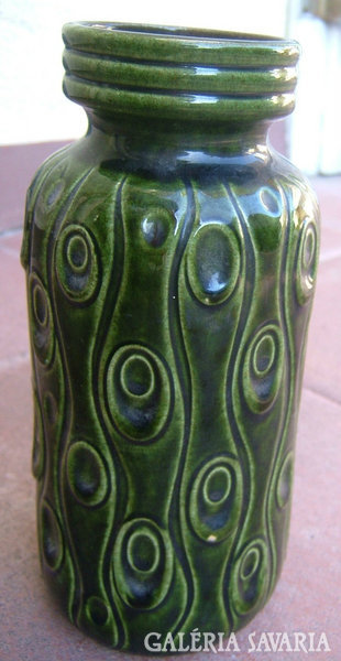 Old West German numbered ceramic vase