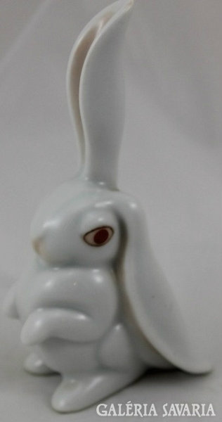 Herend ring-stamped rabbit with kajla ears