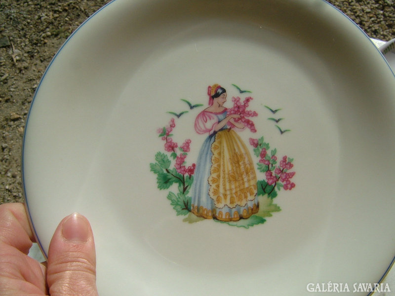 Pirkenhammer decorative plate - baroque woman