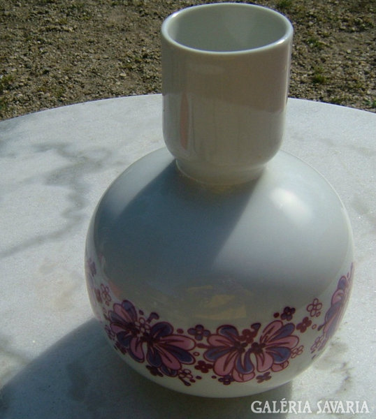 Hollóházi retró öblös váza