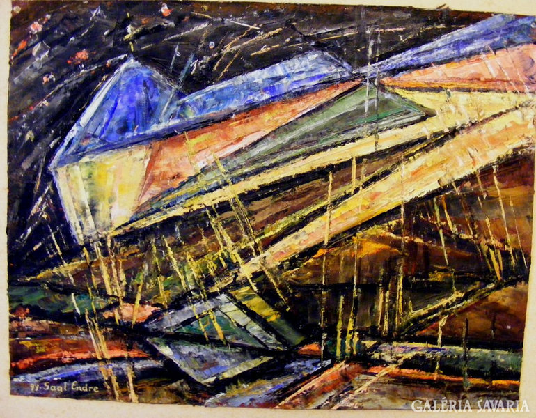 Gyulai Gaál Endre 20x26 cm olaj-vászon