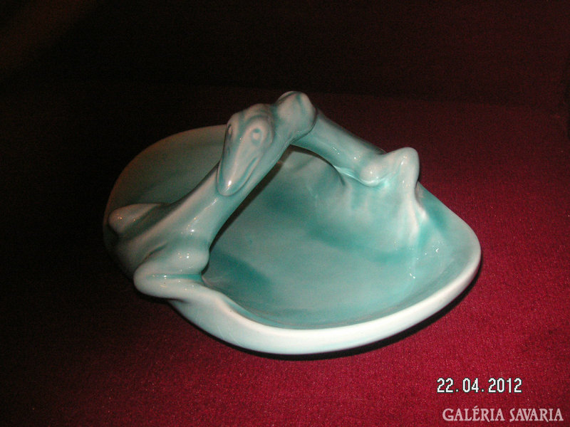 Zsolnay blue dragon bowl, 27 cm. It has a small factory hairline crack