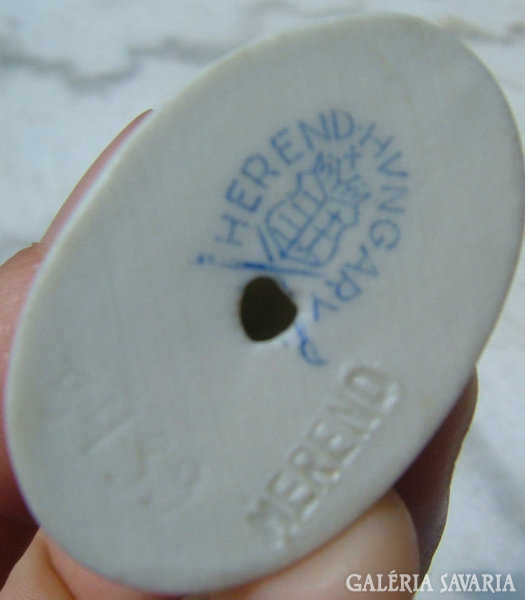 Rare - Herend miniature - round stamp