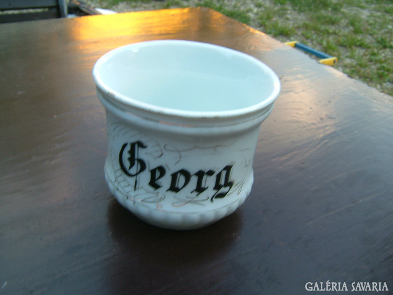 Antik szecessziós kézzel festett György bögre csésze > Georg