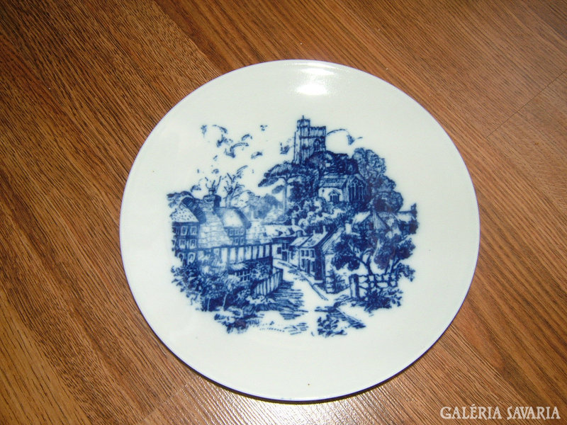 Antique cobalt marked decorative wall plate