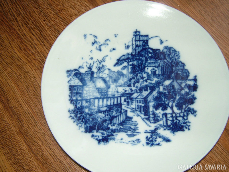 Antique cobalt marked decorative wall plate