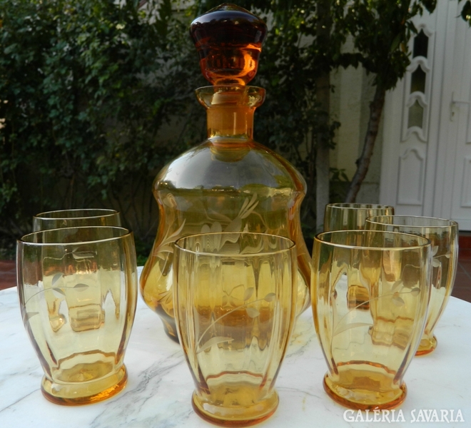 Antique hand polished Biedermeier set