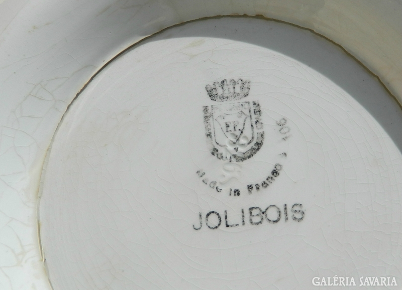 150 éves Sarreguemines antik Francia porcelán kínáló t