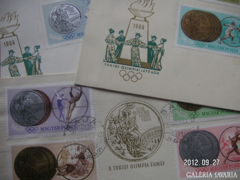 Első napi bélyeg , Tokió Olimpia  1964