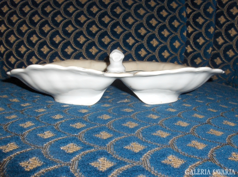 Antik porcelán asztali kínáló - "Haidinger"- hiányos