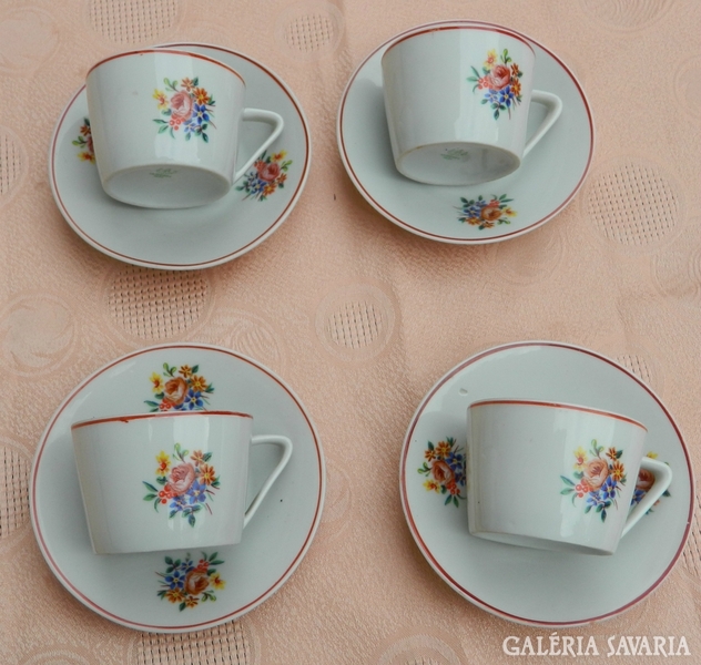 Old Raven House cup set with saucer and small plate