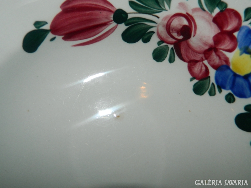 Antique approx. 100-year-old Wilhelmsburger hand-painted plate