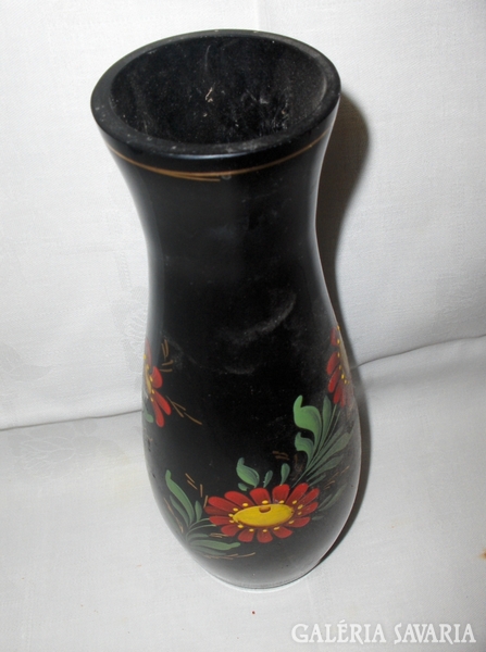 Kézi festéssel díszített retro váza - 27 cm