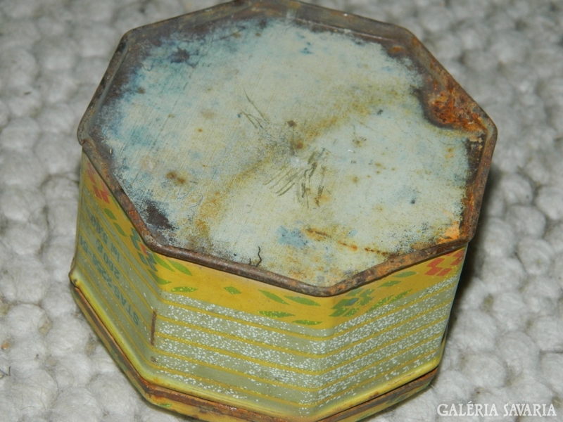 Régi fém doboz - antik bonbonos cukor doboza