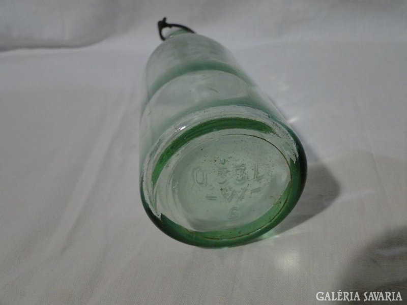 5455 Régi porcelánfejes csatos üveg 0.33 liter