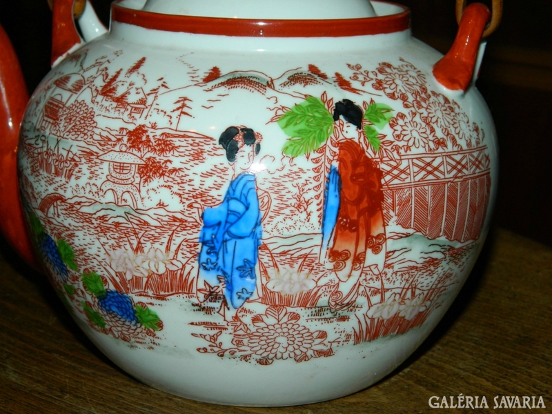 Japanese - hand-painted - geisha m.Great pourer