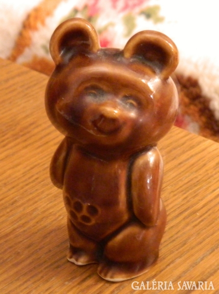 Olympic - misa maci - Russian ceramic teddy bear