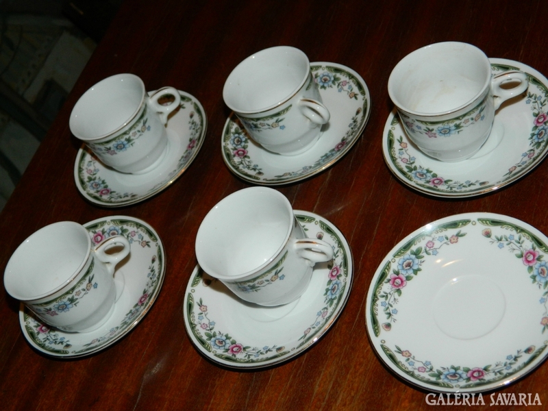 Retro Marked Chinese Coffee Cup Set