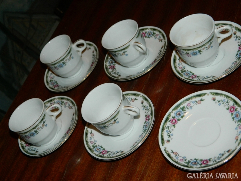 Retro Marked Chinese Coffee Cup Set