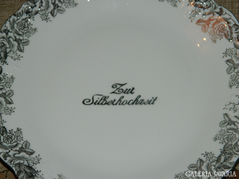 Bavarian decorative plate for silver wedding