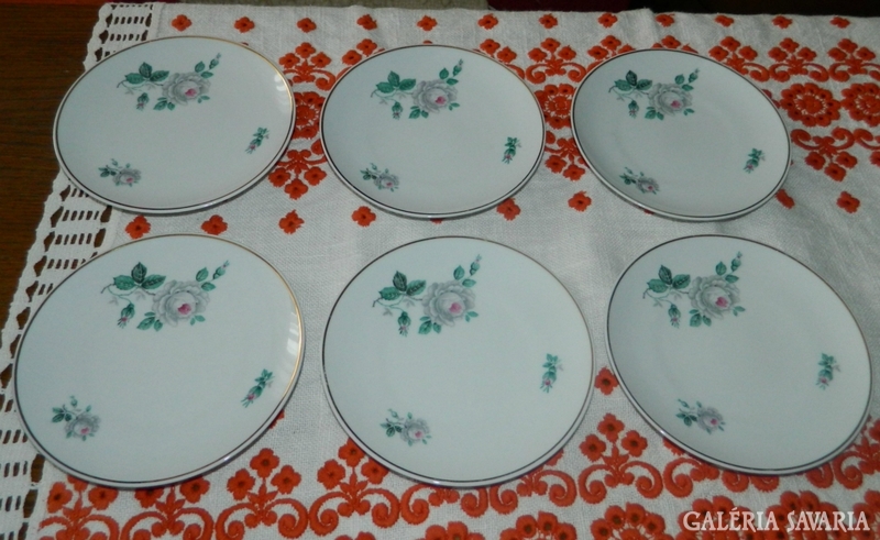 Pmr bavaria jaeger & co. Rose pattern plate set