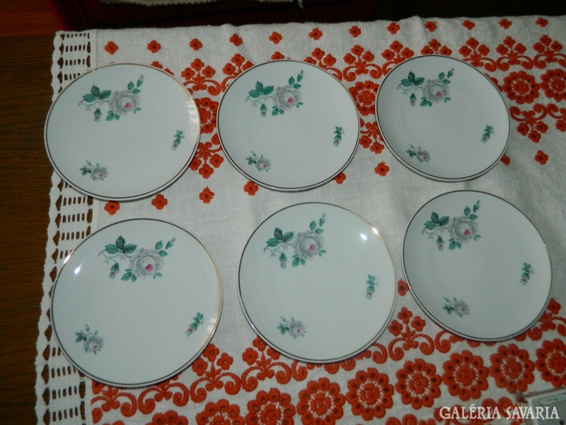 Pmr bavaria jaeger & co. Rose pattern plate set