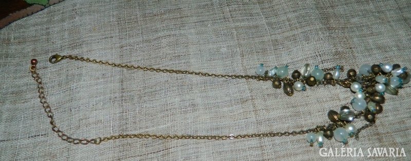 Antik nyakék - nyaklánc gyöngy függővel