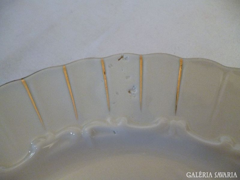 X526 A2 Antik porcelán süteményes készlet 5 szem