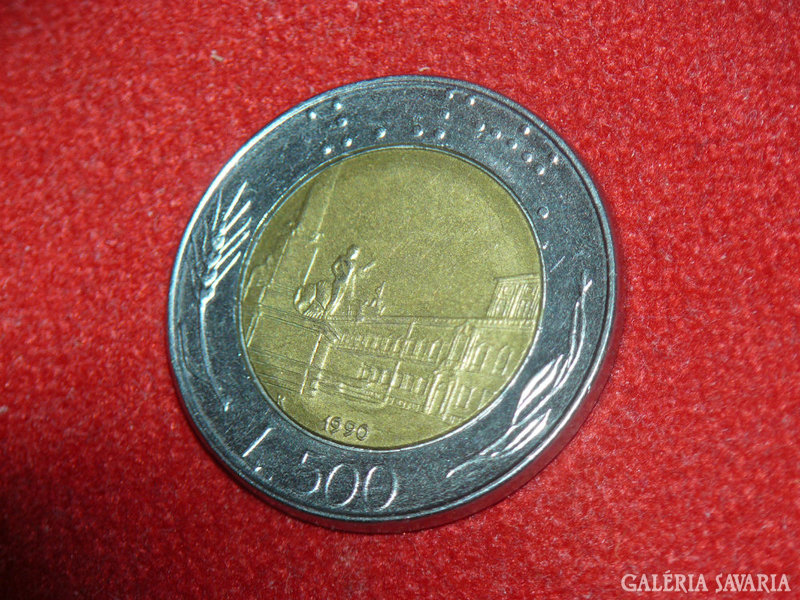 500 Líra, Olaszország, 1990.