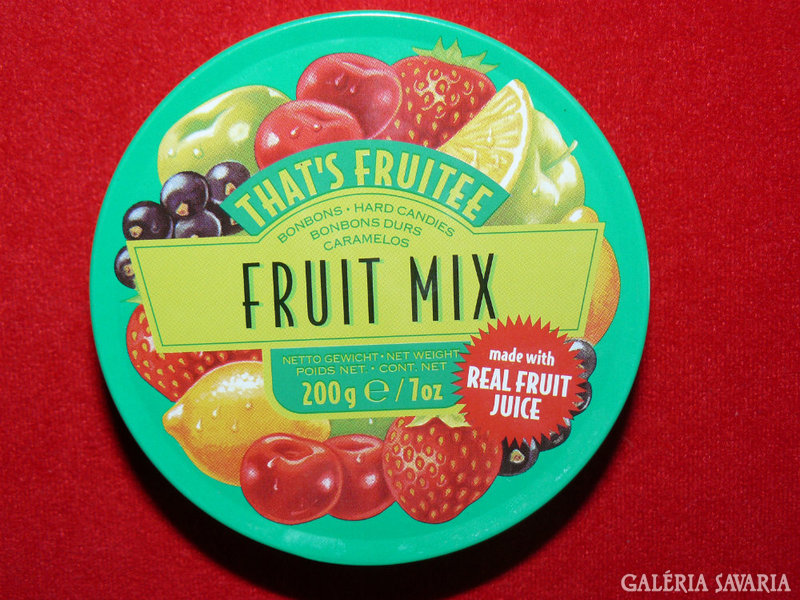 Cukorkás fémdoboz - Fruit Mix