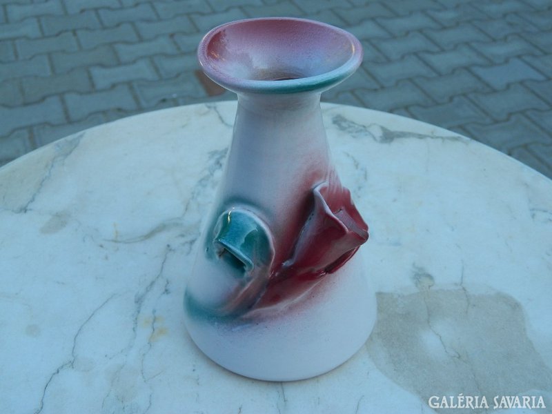 Marked applied art ceramic vase