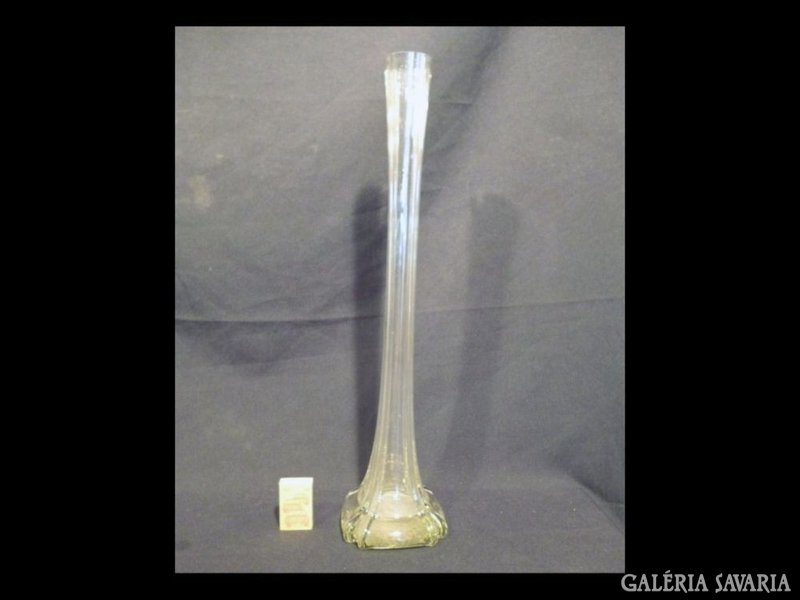 1483 F5 Hatalmas üveg szálváza 50 cm
