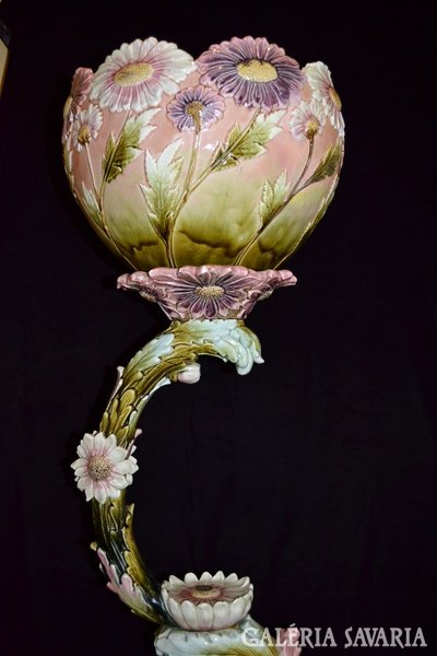 Art Nouveau flower stand with pot with eichwald sign