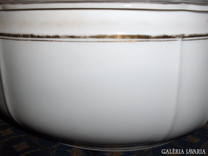 Antik MCP csehszlovák porcelán leveses tál