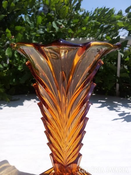 Art deco brockwitz glass vase