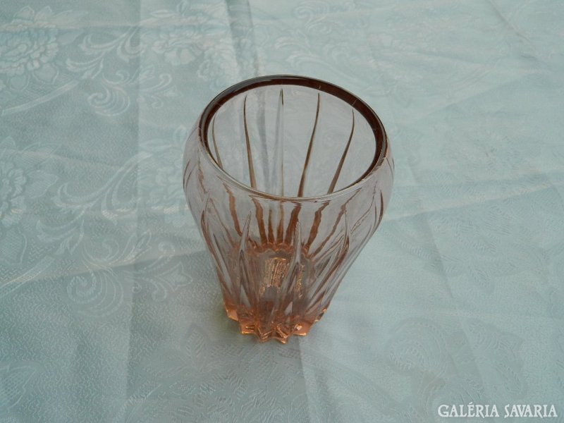 Antique mauve glass vase