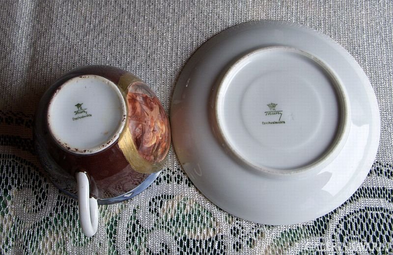 Beautiful antique thun tea set