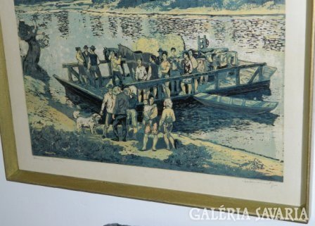 Lajos Mészáros: ferry on the Tisza